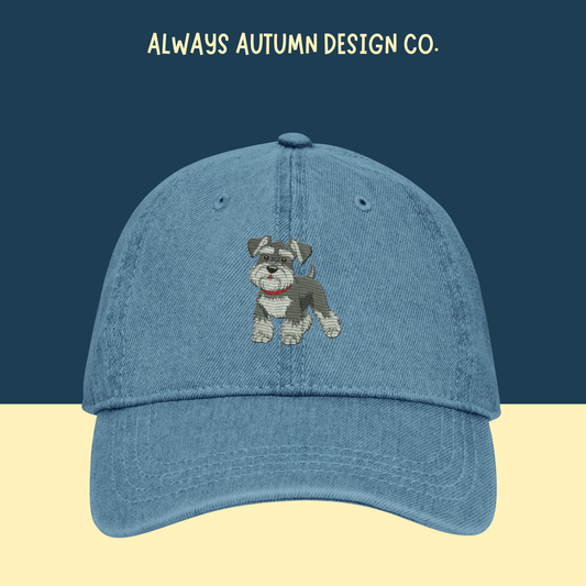 Customized Schnauzer Embroidered Hat