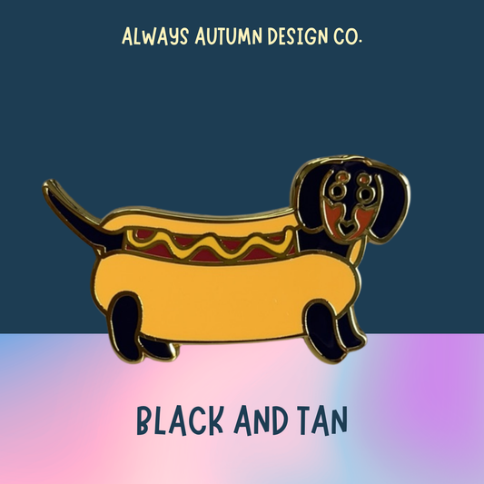 Hot Dog Dachshund Pin