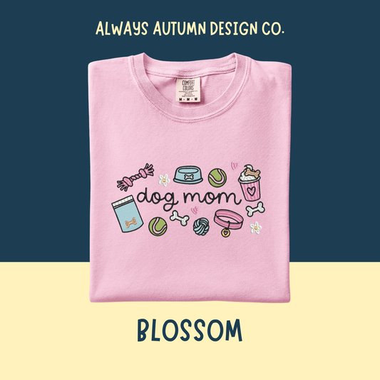 Embroidered Dog Mom Shirt