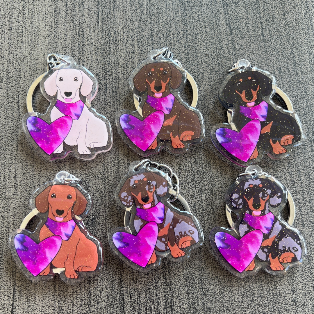 Dachshund Keychain (6 options!)