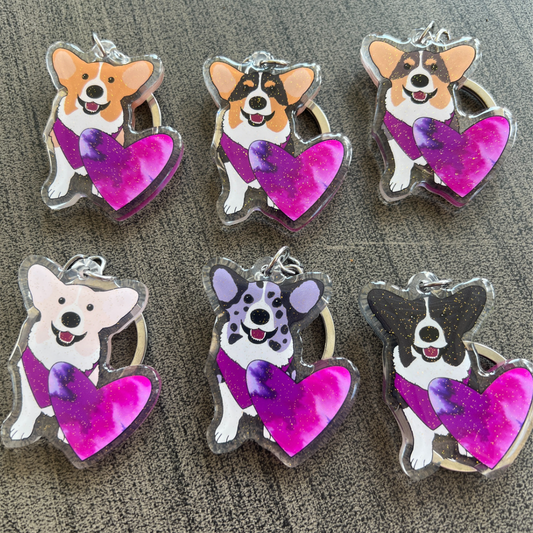 Corgi Keychain (6 options!)