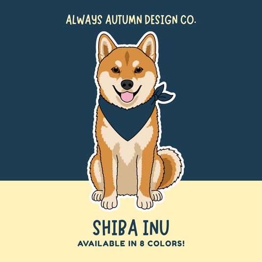 Shiba Ina Dog Sticker Sticker or Magnet