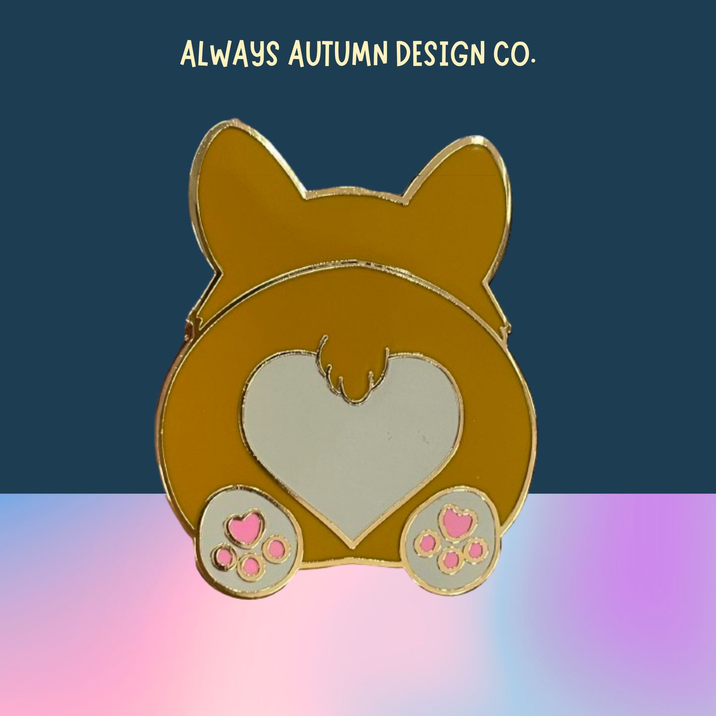 Corgi Butt Pin