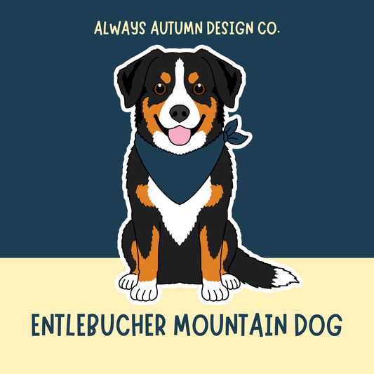 Entlebucher Mountain Dog Sticker or Magnet