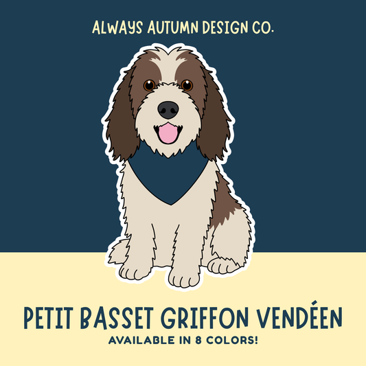 Petit Basset Griffon Vendeen Sticker or Magnet