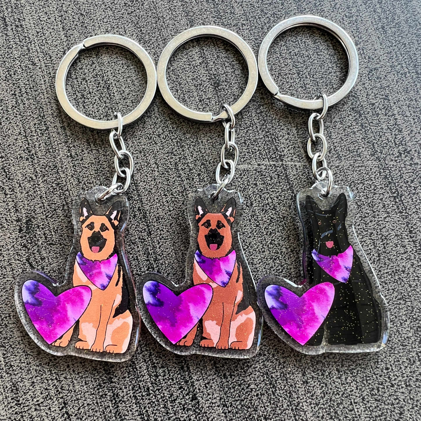 German Shepherd Keychain