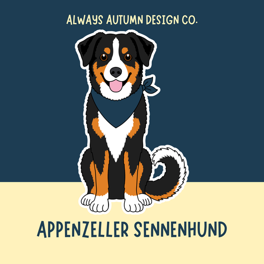 Appenzeller Sennenhund Dog Sticker or Magnet