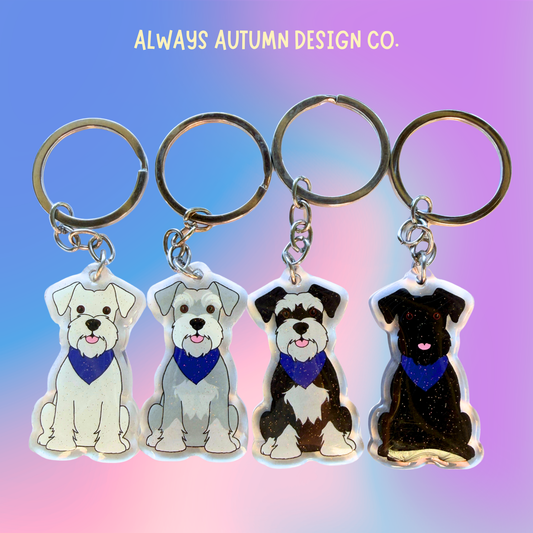 Schnauzer Keychain