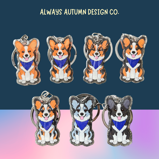 Corgi Keychain