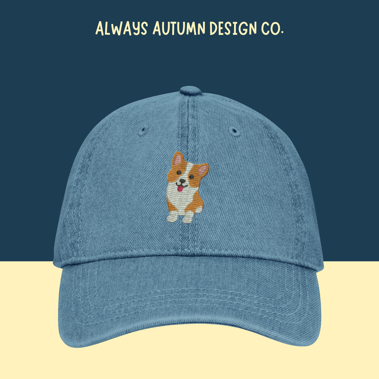 Corgi Embroidered Hat