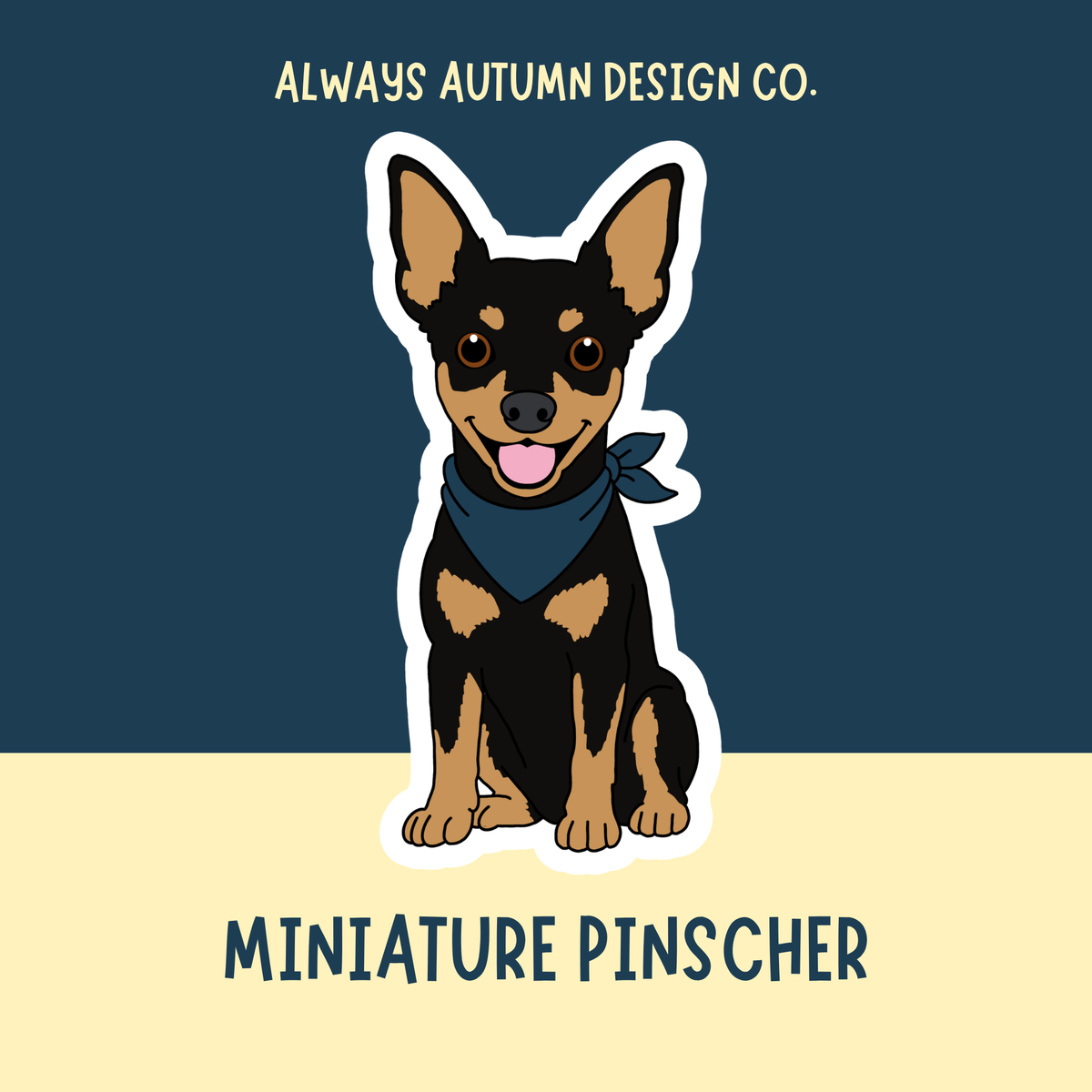 Miniature Pinscher Sticker or Magnet