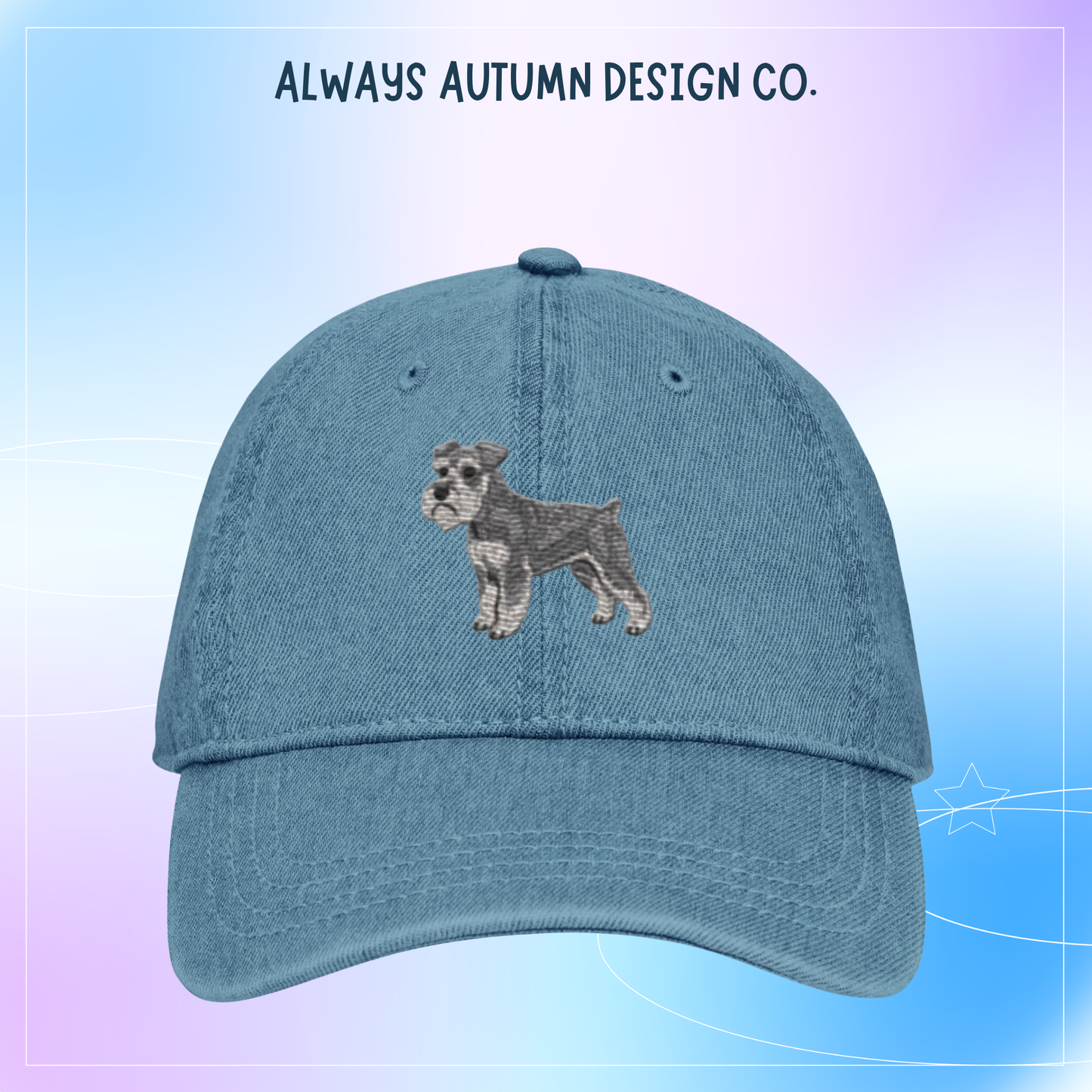 Pre-Order: Schnauzer Embroidered Hat