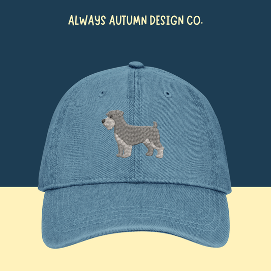 Customized Schnauzer Embroidered Hat