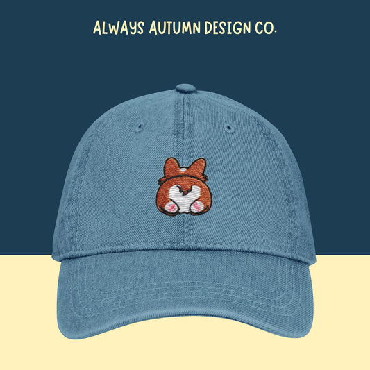 Corgi Butt Embroidered Hat