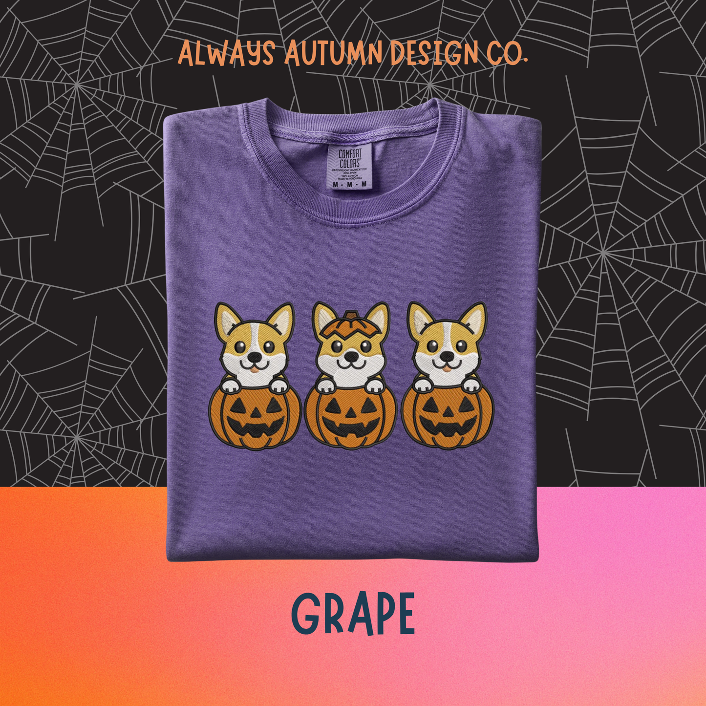 Embroidered Jack-o-Corgis Shirt