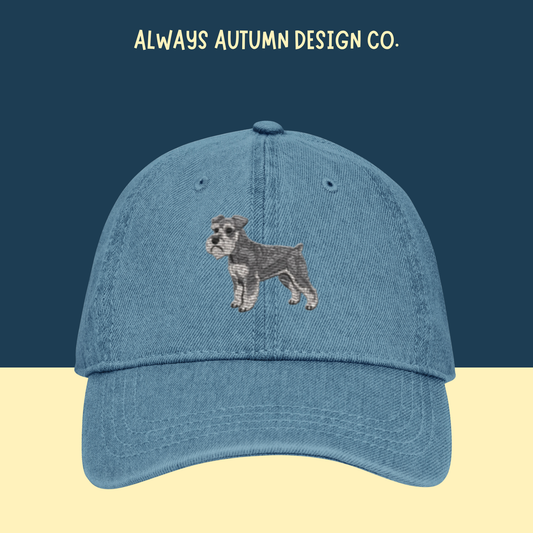 Customized Schnauzer Embroidered Hat
