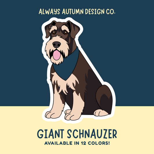 Giant Schnauzer Dog Sticker Sticker or Magnet