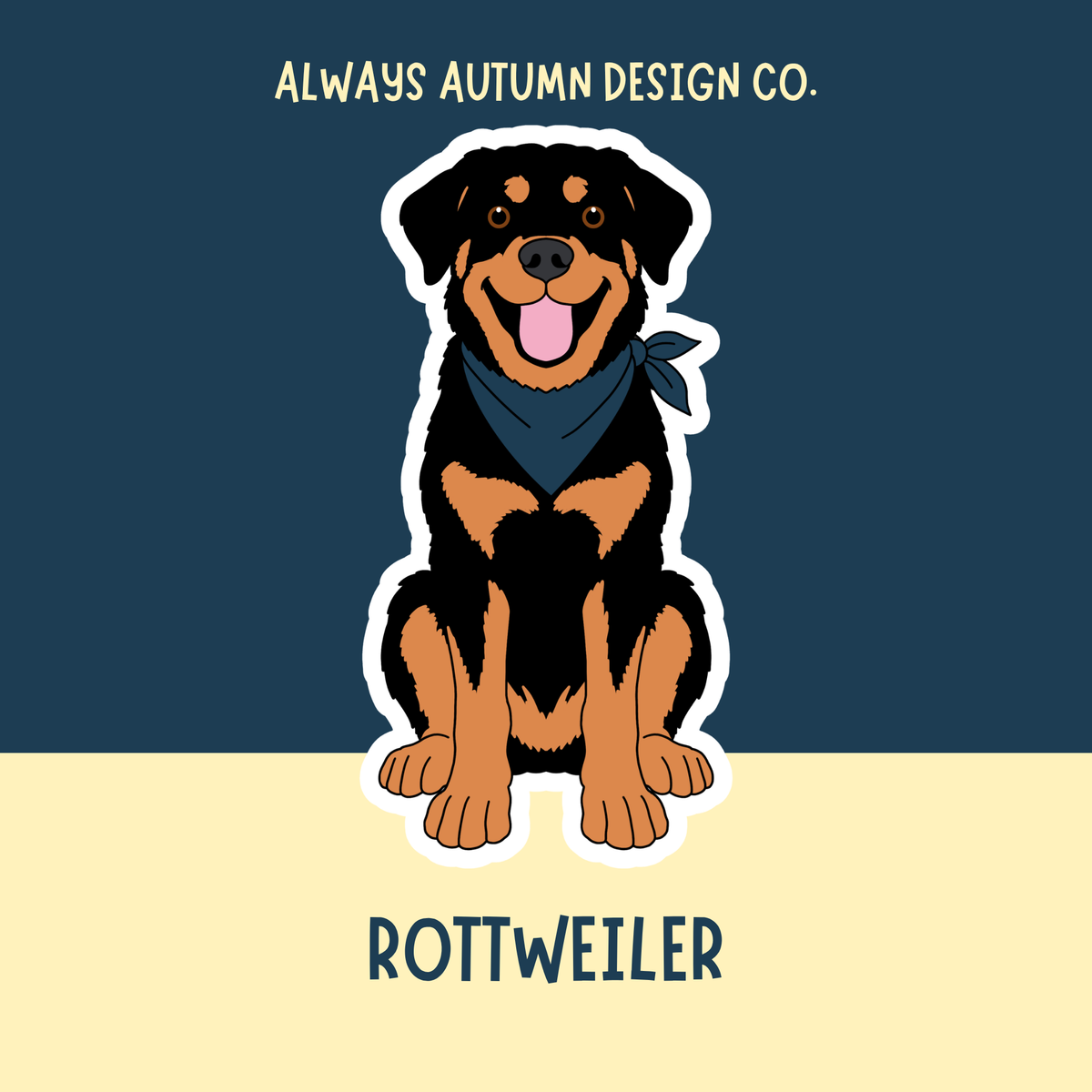 Rottweiler Sticker or Magnet