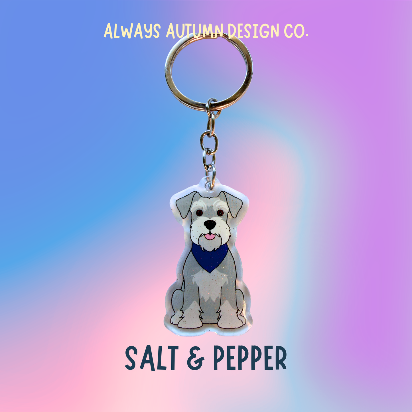 Schnauzer Keychain