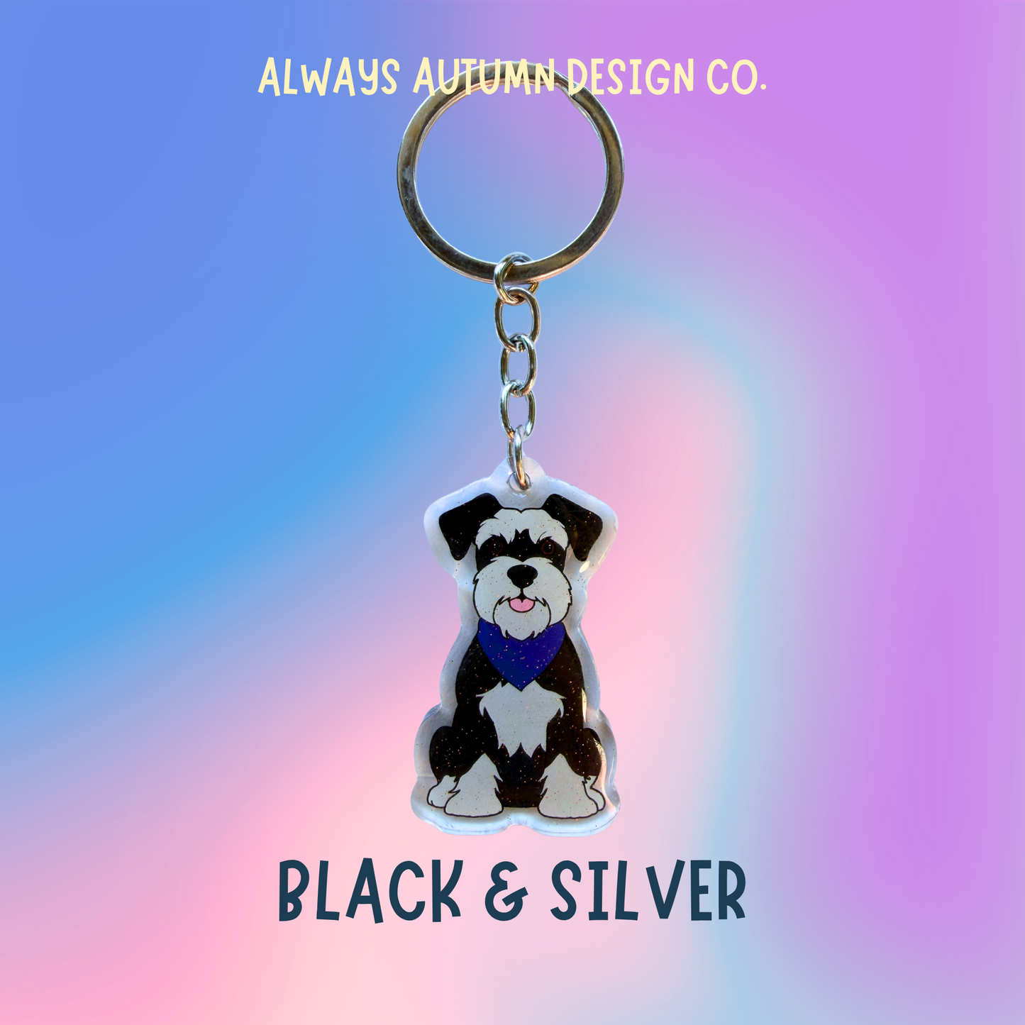 Schnauzer Keychain