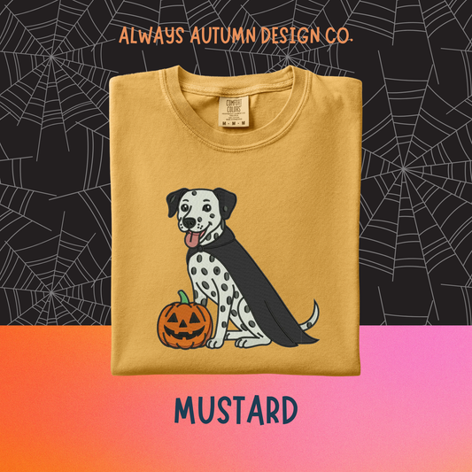 Embroidered Witch Dalmatian Shirt
