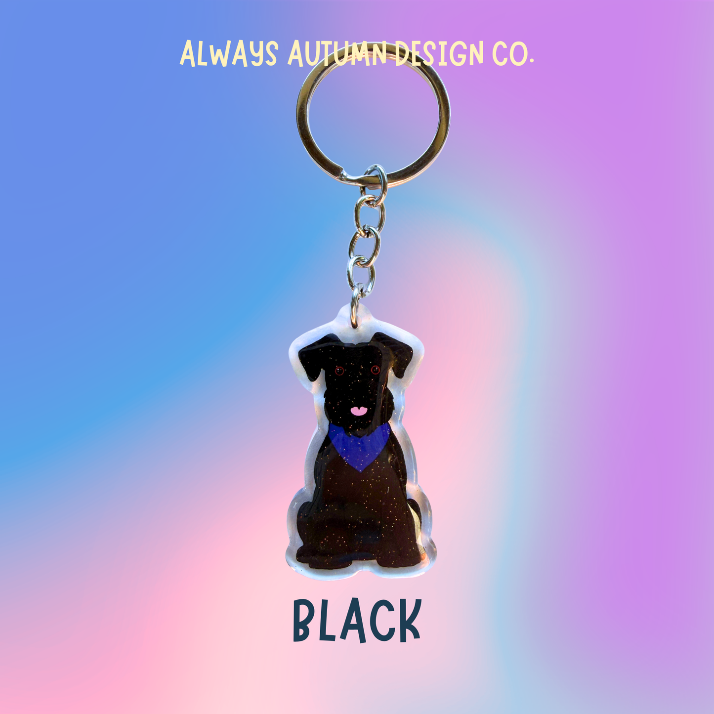 Schnauzer Keychain