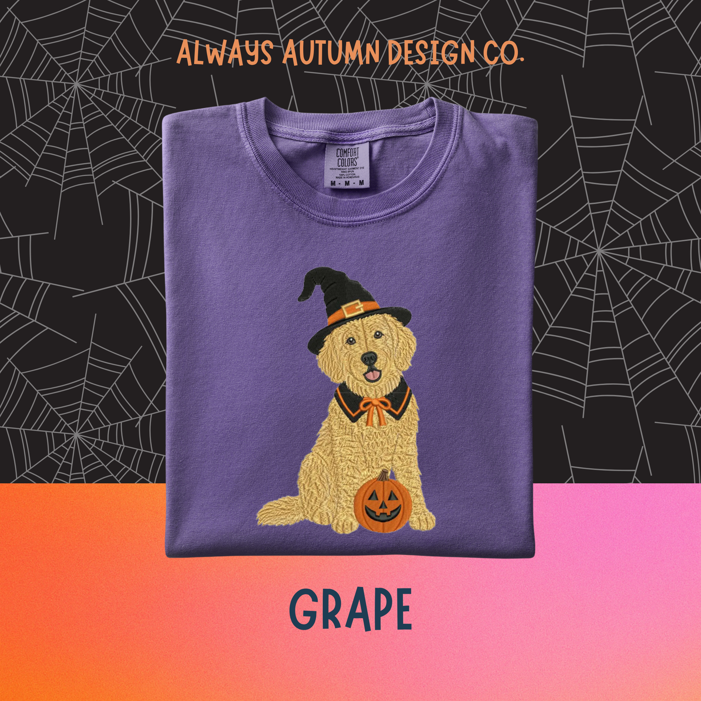 Embroidered Witch Doodle Shirt