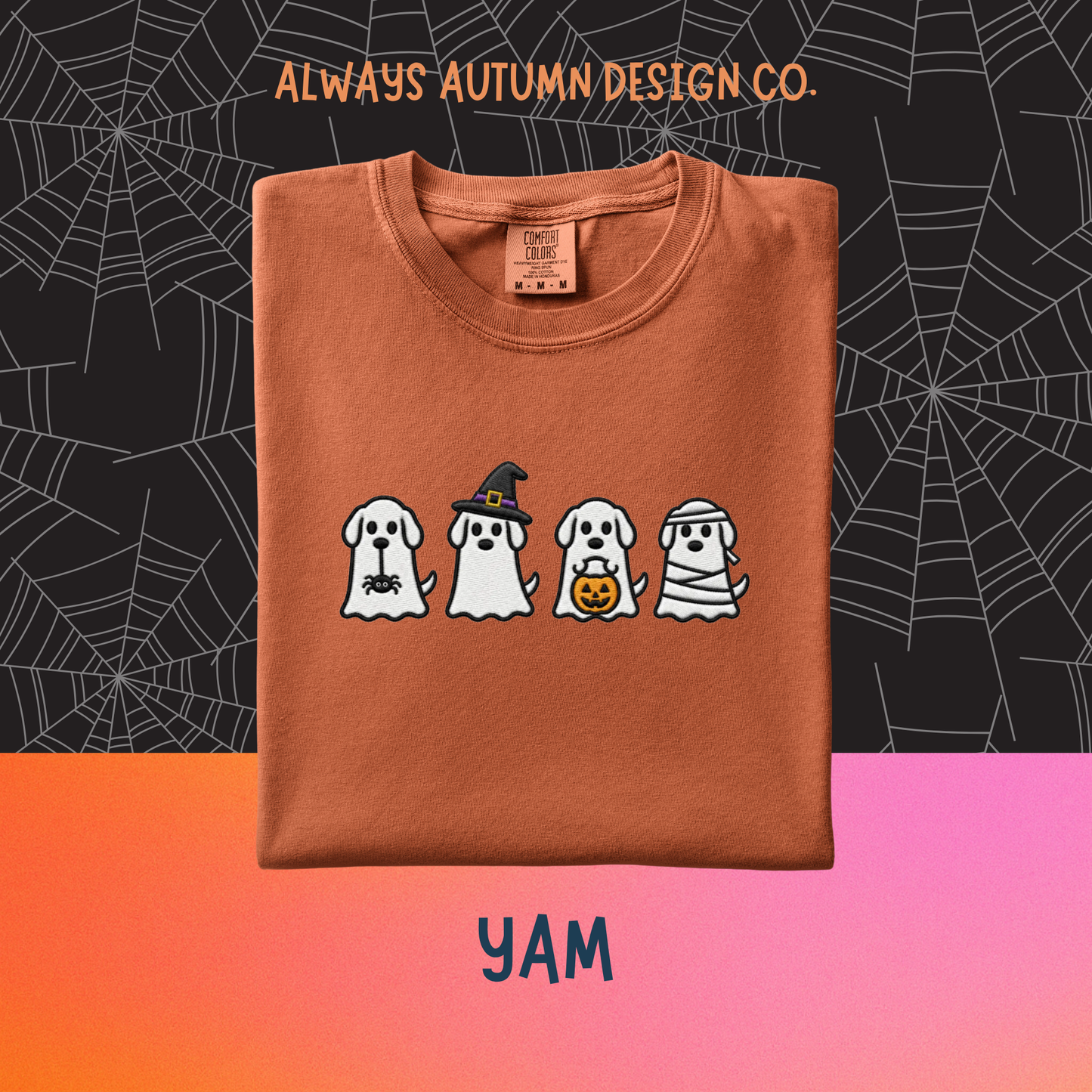 Embroidered Ghost Doggies Shirt