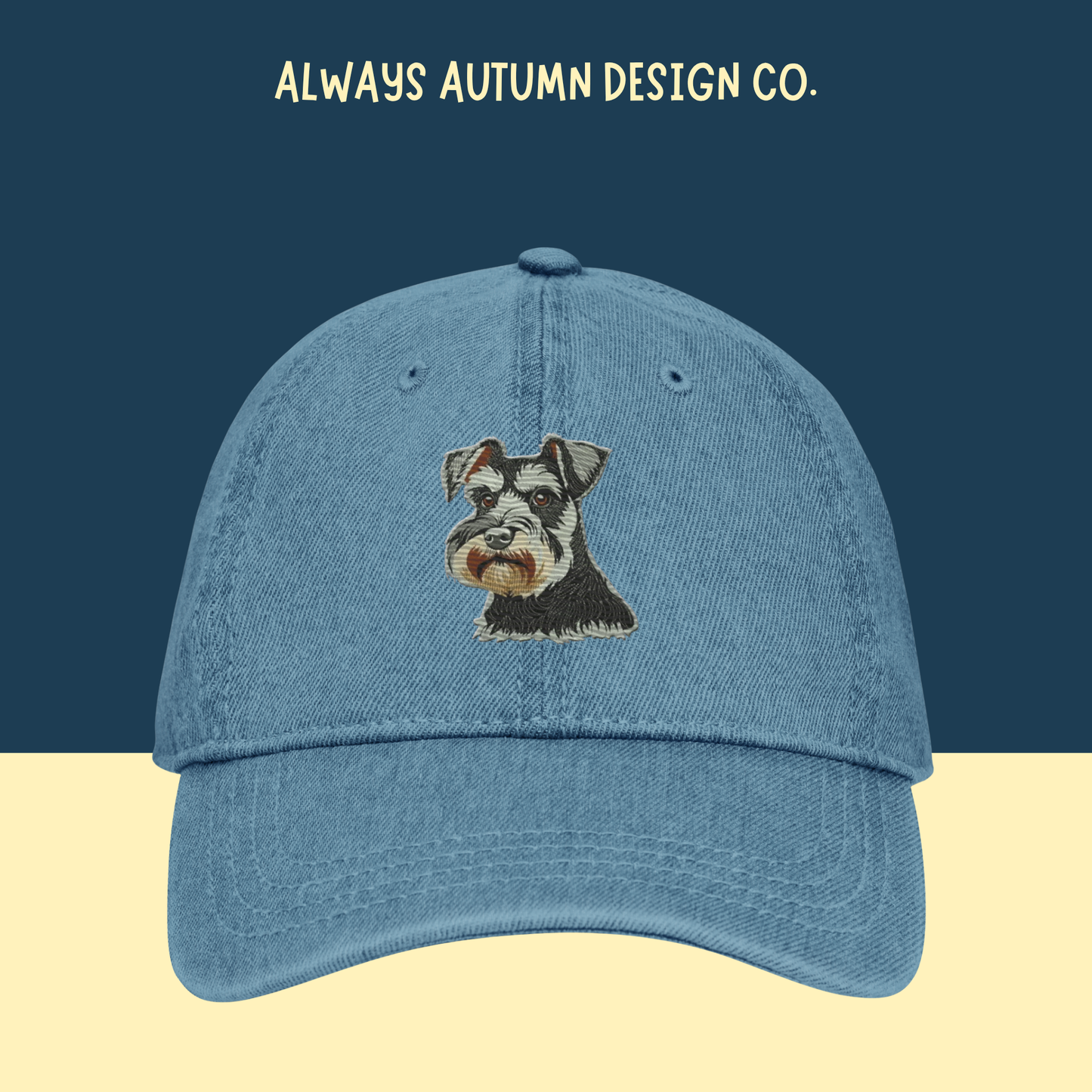 Pre-Order: Salt and Pepper Schnauzer Embroidered Hat