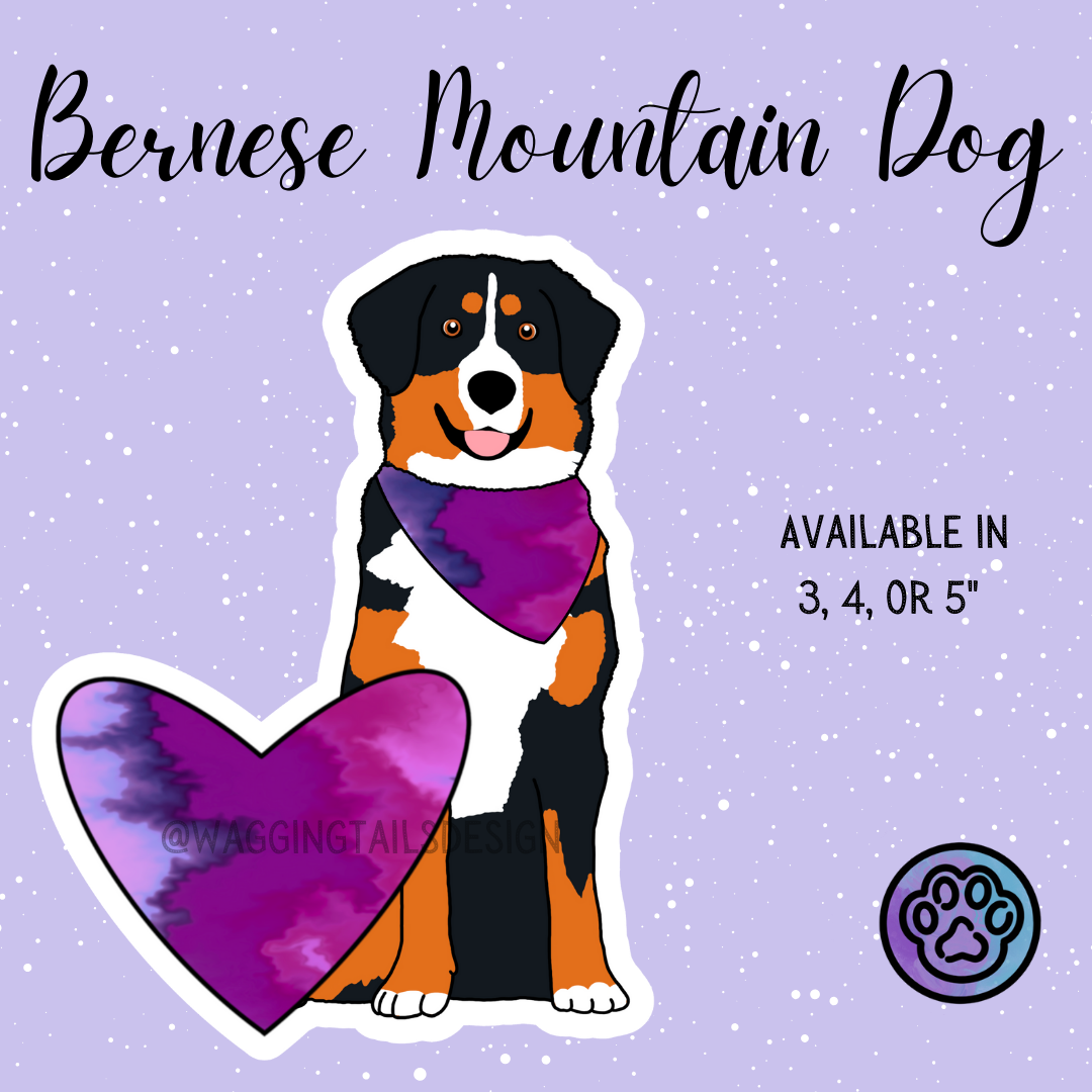 Bernese Mountain Dog Keychain