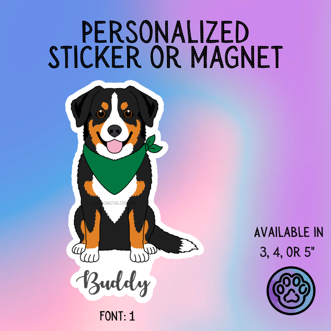 Entlebucher Mountain Dog Sticker or Magnet