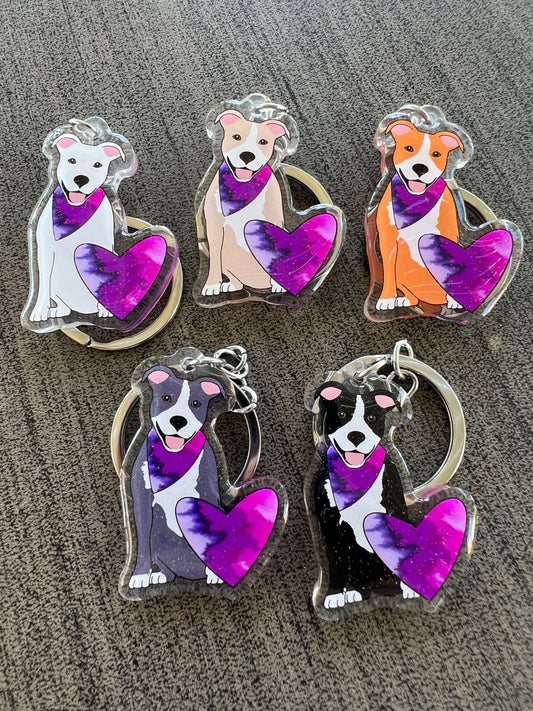 Pitbull Keychain (5 options!)