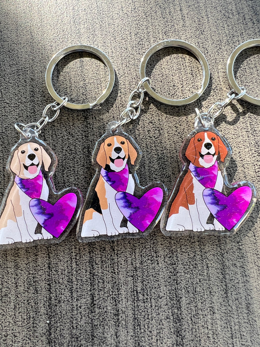 Beagle Keychain (3 options!)