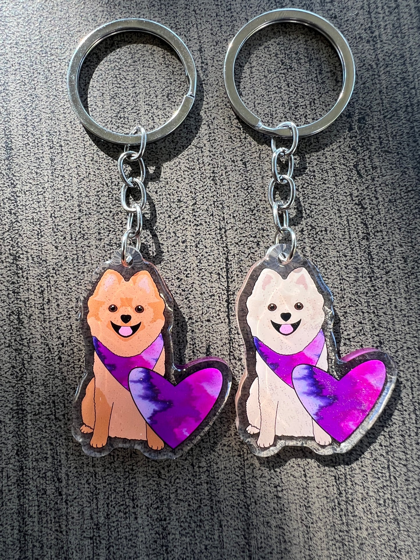 Pomeranian Keychain