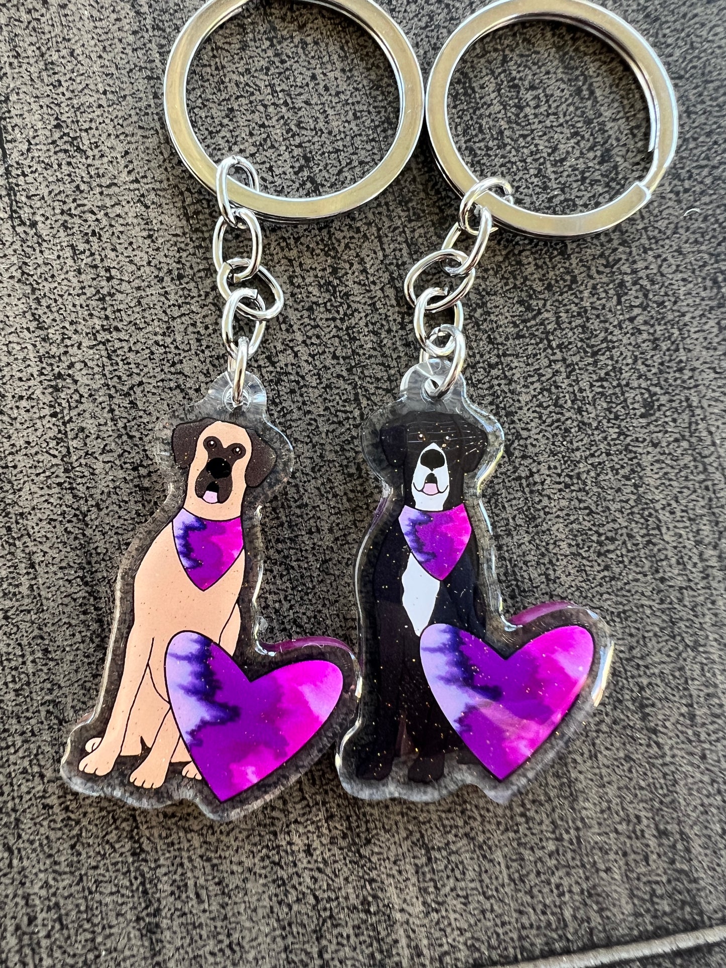 Great Dane Keychain