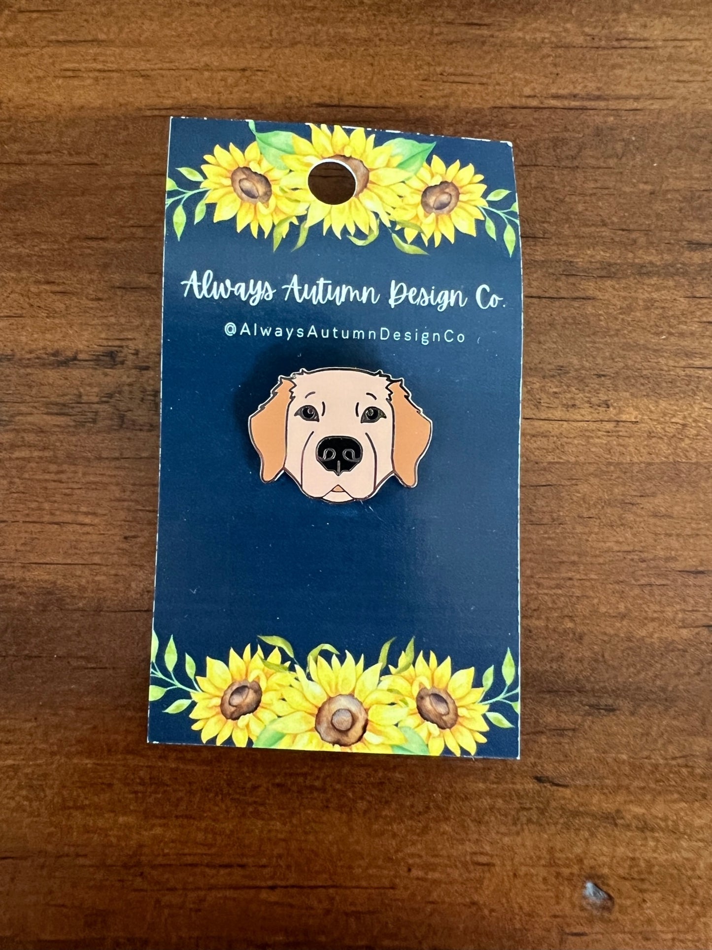 Golden Retriever Enamel Pin