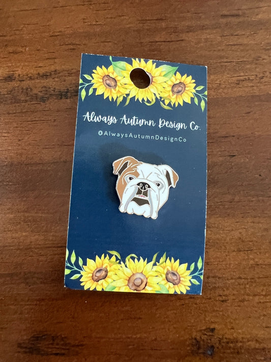 English Bulldog Enamel Pin