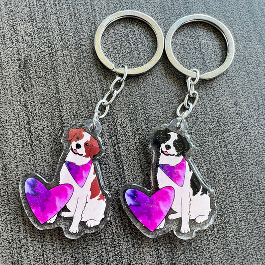 Brittany Spaniel Keychain