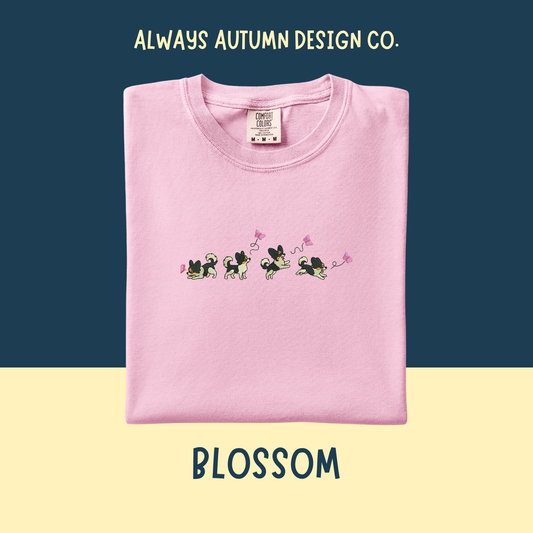 Embroidered Papillon with Butterflies Shirt