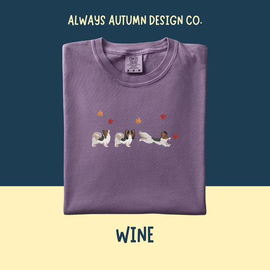 Embroidered Papillon in the Leaves Shirt