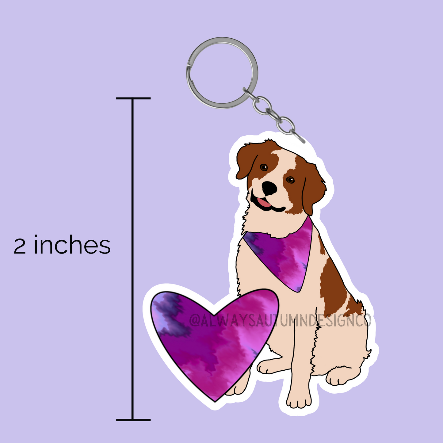 Brittany Spaniel Keychain