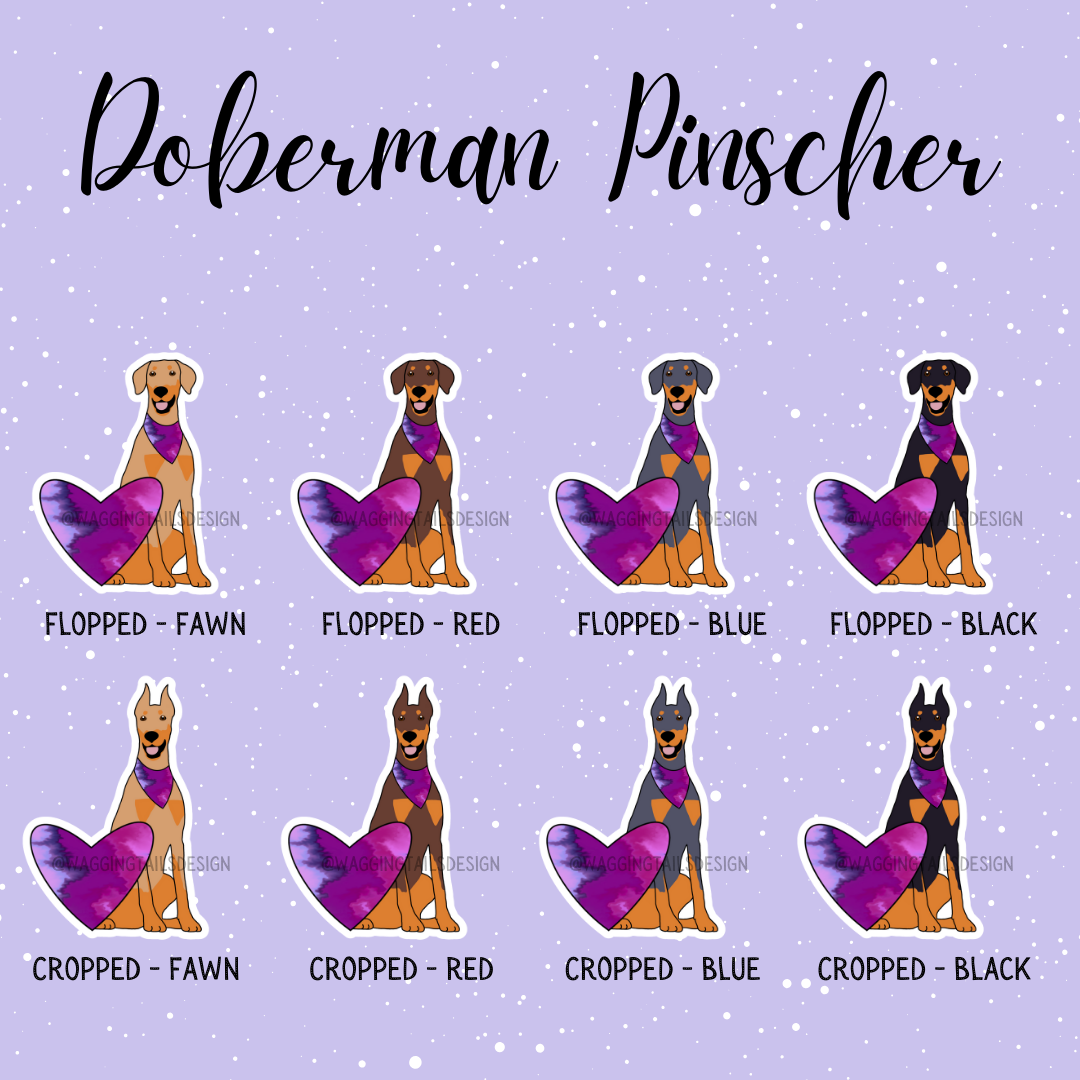 Doberman Keychain (6 options!)