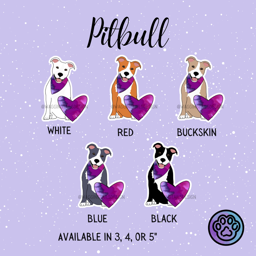 Pitbull Keychain (5 options!)