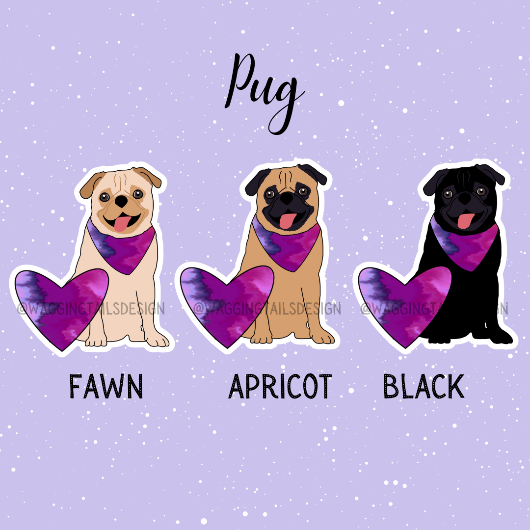 Pug Keychain (3 options!)