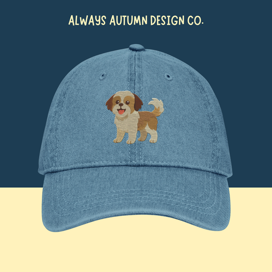 Shih Tzu Embroidered Hat