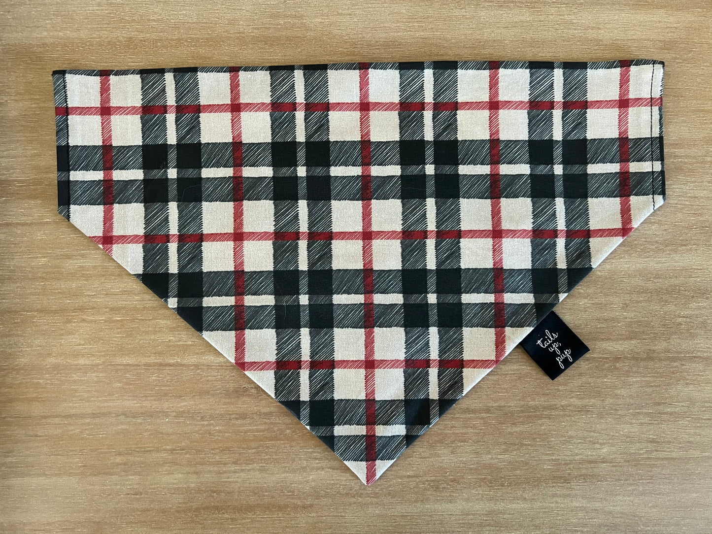 Black Plaid Fall Pet Bandana