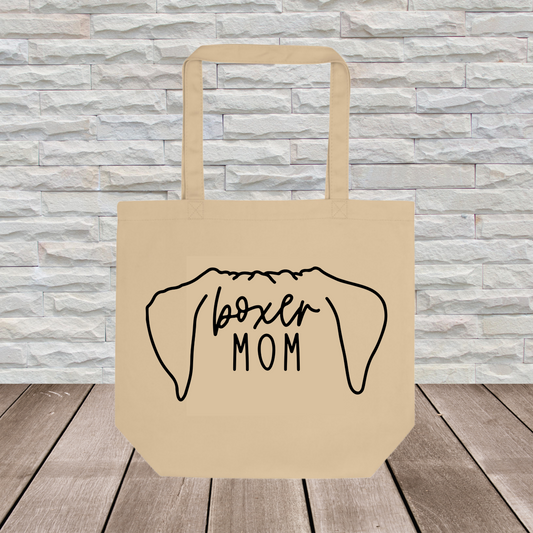 Boxer (Floppy) Tote Bag (Ear Outline) // Dog Collection