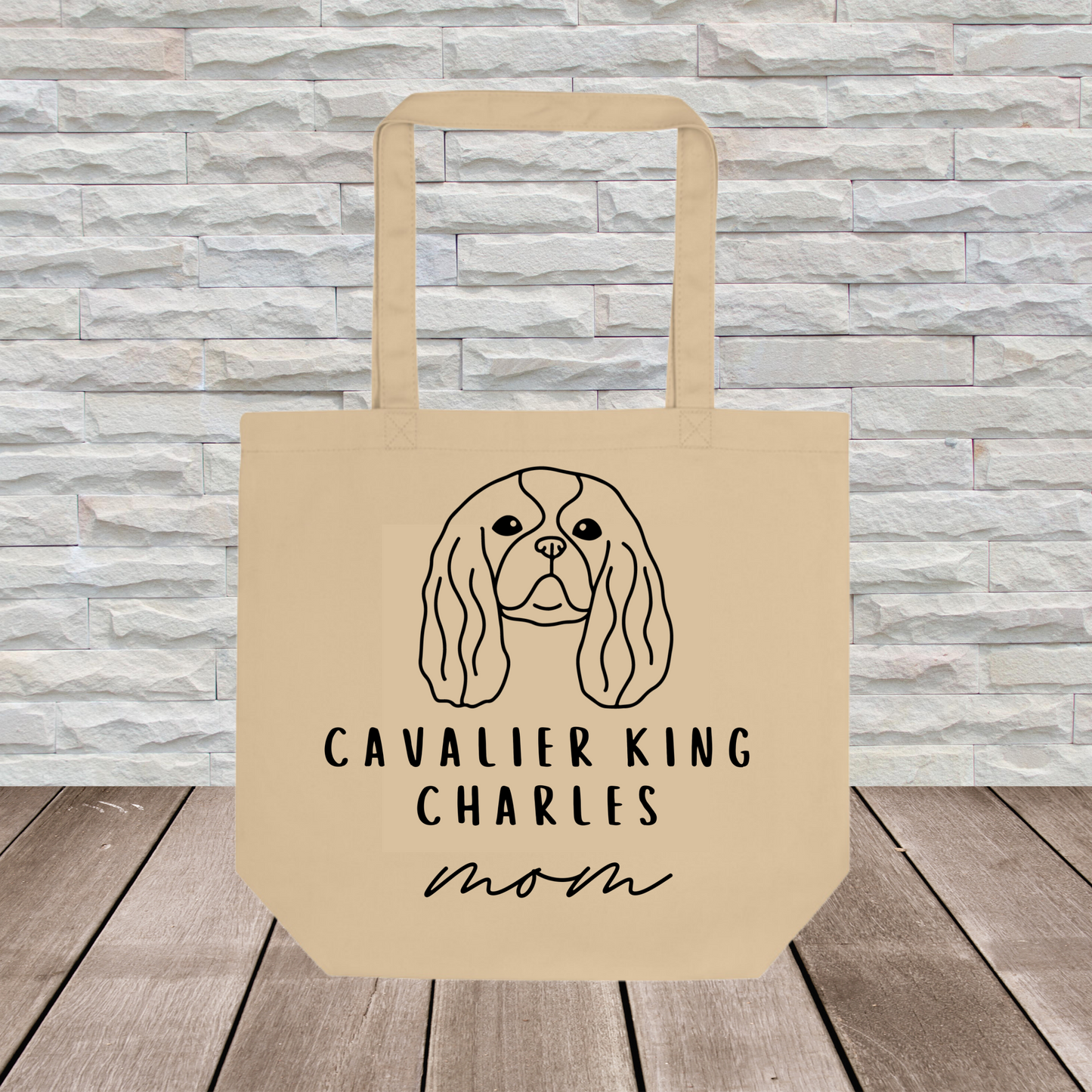 Cavalier King Charles Tote Bag (Large Format) // Dog Collection