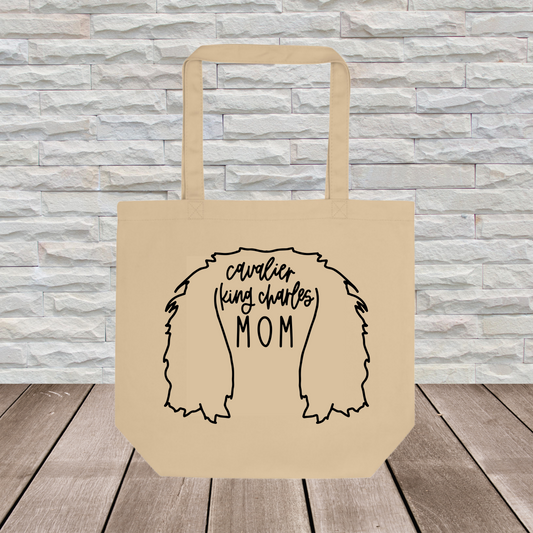 Cavalier King Charles Tote Bag (Ear Outline) // Dog Collection