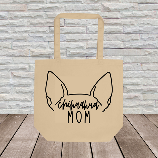 Chihuahua Tote Bag (Ear Outline) // Dog Collection